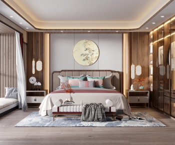 New Chinese Style Bedroom-ID:942856076
