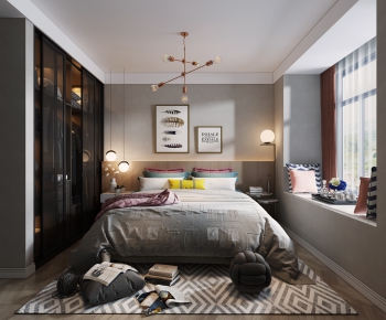 Nordic Style Bedroom-ID:942766908