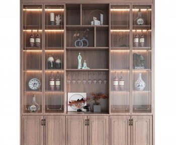 New Chinese Style Wine Cabinet-ID:710331926