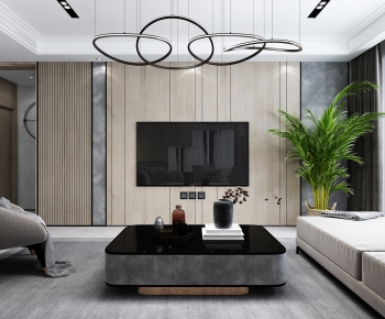 Modern A Living Room-ID:973237994