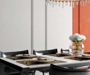 Modern Dining Table And Chairs-ID:958944089