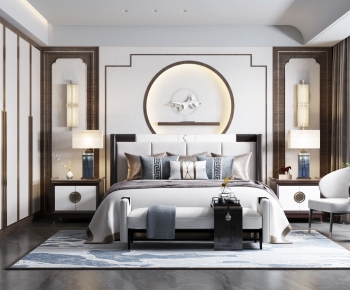 New Chinese Style Bedroom-ID:279289969