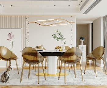 Modern Dining Table And Chairs-ID:571101906