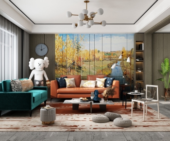 Modern A Living Room-ID:925950052