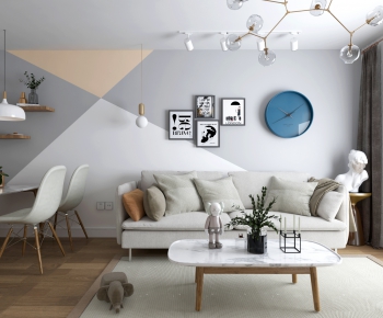 Nordic Style A Living Room-ID:105124008