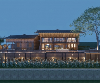 New Chinese Style Villa Appearance-ID:645876886
