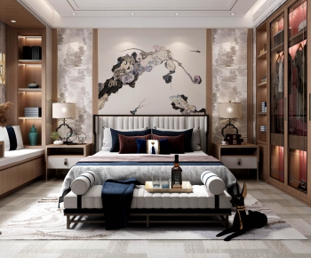 New Chinese Style Bedroom-ID:645553116