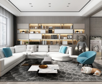 Modern A Living Room-ID:763216979