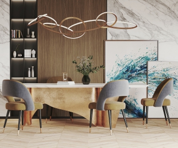 Modern Dining Table And Chairs-ID:284259085