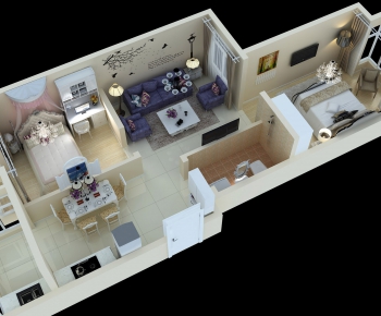 Modern A Living Room-ID:533828972