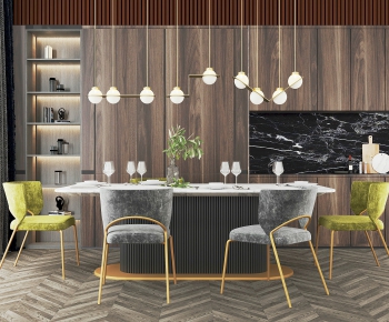 Modern Dining Table And Chairs-ID:527610067