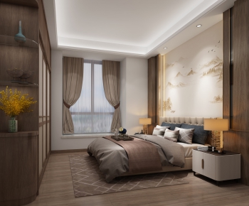 New Chinese Style Bedroom-ID:553246026