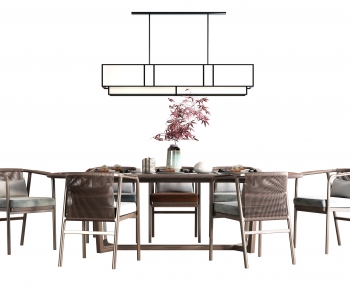 Wabi-sabi Style Dining Table And Chairs-ID:723712929