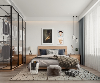 Nordic Style Bedroom-ID:436846973