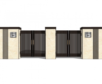 New Chinese Style Facade Element-ID:950087079