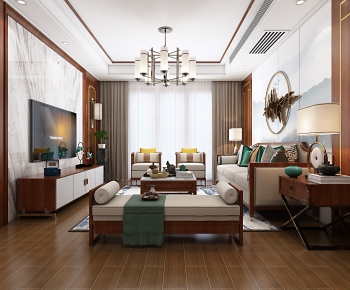 Chinese Style A Living Room-ID:556646119