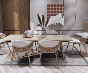 Nordic Style Dining Table And Chairs-ID:380433084
