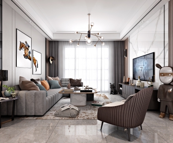 Modern A Living Room-ID:289619045