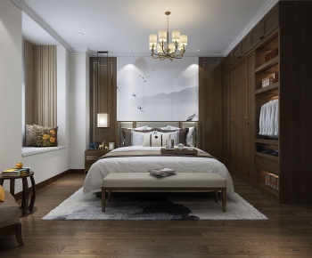 New Chinese Style Bedroom-ID:225656995