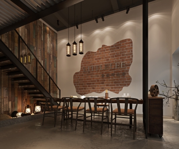 Industrial Style Cafe-ID:695216895