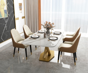 Modern Dining Table And Chairs-ID:645039182