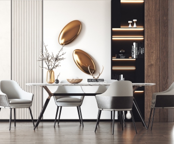 Modern Dining Table And Chairs-ID:915532116