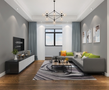 Modern A Living Room-ID:487521899