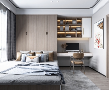 New Chinese Style Bedroom-ID:434225084