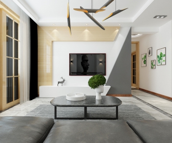 Modern A Living Room-ID:738570939