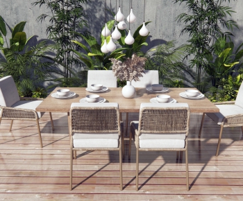 Nordic Style Dining Table And Chairs-ID:420448064