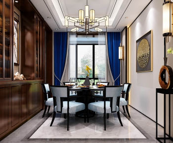 New Chinese Style Dining Room-ID:250682122