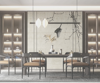 New Chinese Style Dining Room-ID:456224928