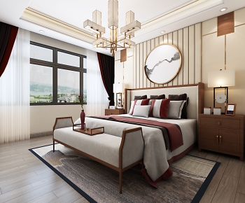 New Chinese Style Bedroom-ID:996612071