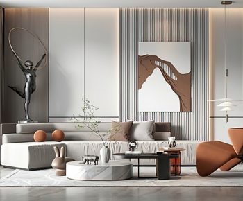 Modern A Living Room-ID:620399951