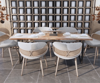 New Chinese Style Dining Table And Chairs-ID:996304993