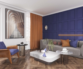 Modern A Living Room-ID:815970982