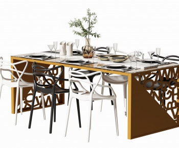 Modern Dining Table And Chairs-ID:999802113