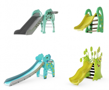 现代儿童滑梯、游乐设备-ID:412853966