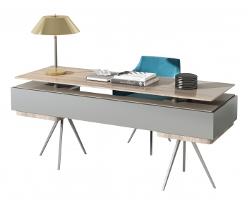 Modern Computer Desk And Chair-ID:993098973