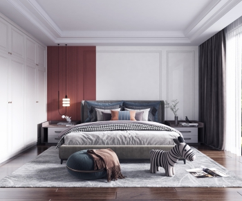 Simple European Style Bedroom-ID:177191022