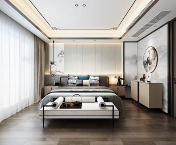 New Chinese Style Bedroom-ID:342673068