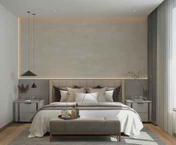 Modern Wabi-sabi Style Bedroom-ID:581270934