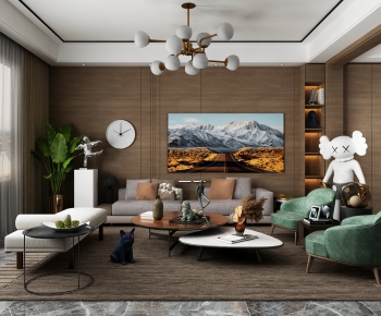 Modern A Living Room-ID:666013007