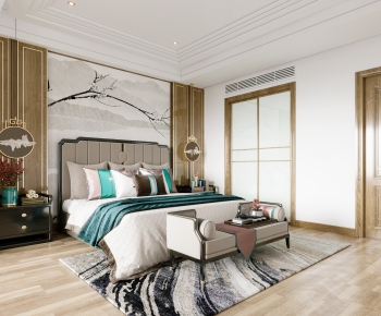 New Chinese Style Bedroom-ID:515963082