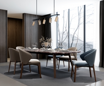 Modern Dining Table And Chairs-ID:378170018