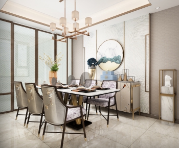 New Chinese Style Dining Room-ID:178630113