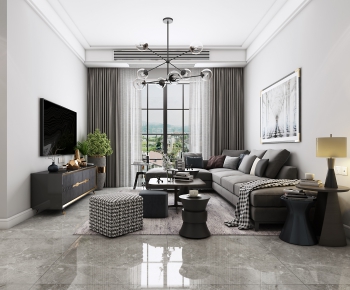 Modern A Living Room-ID:837678919