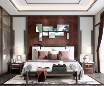 New Chinese Style Bedroom-ID:536642078