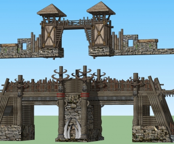 Chinese Style Building Component-ID:896586892