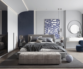 Modern Nordic Style Bedroom-ID:667088039